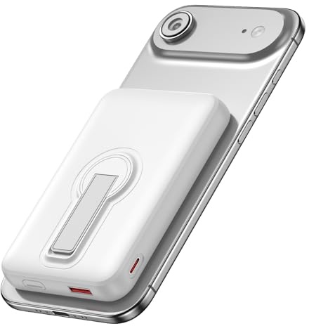 Powerbank für Magsafe, 12000mAh Power Bank mit LED-Anzeige, Typ-C Eingang & Ausgang, Magnetische Power Bank mit 22.5W PD USB-A Ausgabe, Externe Handyakkus für iPhone 17/16/15/14/13/12/Pro/Pro Max