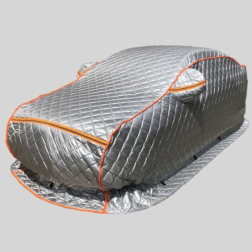 WHMH Copri Auto per Esterno Invernale per BMW 6 Series F12 Cabriolet 2011-2018,Addensare Telo Antigrandine per Auto Copriauto Tenere Caldo,A/Silver