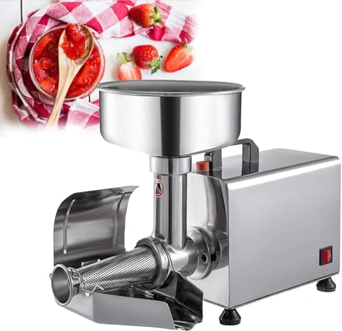 RayGenius 450w Pressa per Pomodori, Macchina per Marmellata in Acciaio Inox, Colino per Marmellata, Macchina per Marmellata con Pressa per Frutta, Spremiagrumi per Salse.