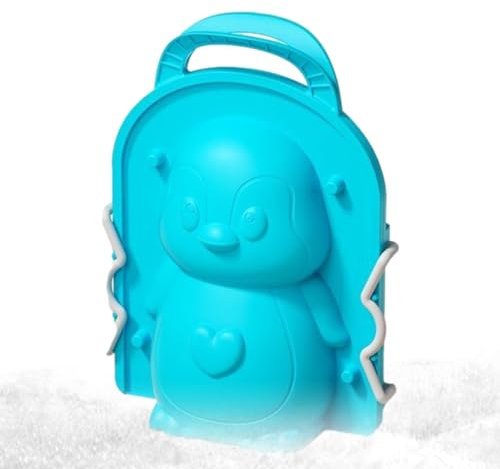demaxiyad Schneeball-Formwerkzeug, Schneeball-Formen für den Außenbereich - Ball Shaper Maker Schneeballform, Sandspielzeug mit Griff, Pinguin- -Schneeformer-Formen, Winterspielzeug