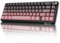 MAMBASNAKE X Attack Shark X66 65% Kabellose Mechanische Tastatur Gaming mit Knopf, Hot Swap, RGB, Dichtung, BT/2,4 G/USB-C, Linearer Schalter, Seitlich Bedruckte PBT-Tastenkappe, QWERTY -BlackBerry