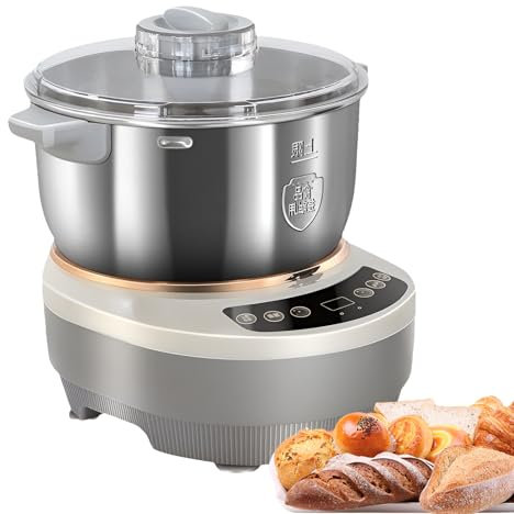 Macchina per impastare con funzione di fermentazione, macchina per impastare e cuocere al forno completamente automatica da 5 l/7 l, macchina professionale in acciaio inossidabile con temporizzazione