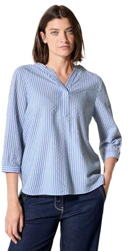 Cecil Chemisier rayé en Seersucker pour Femme, Blouse Blue., M