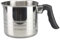 Reldor Olla de leche de inducción de acero inoxidable de 1,2 L a 12 cm, sartén con borde de vertido, jarra de leche, utensilios de cocina, olla de leche antiadherente, ideal para hervir leche, salsa