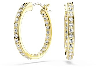 Swarovski Sommerset Örhängen, Vit, Guldpläterad