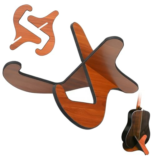 Soporte Guitarra con Almohadilla de Espuma, Antideslizante Estable, Marco en X, Gitarrenständer Holz, Extraíble, Portabilidad Soporte de Madera para Guitarra Acústica EléCtrica Clásica Bajo y Violín