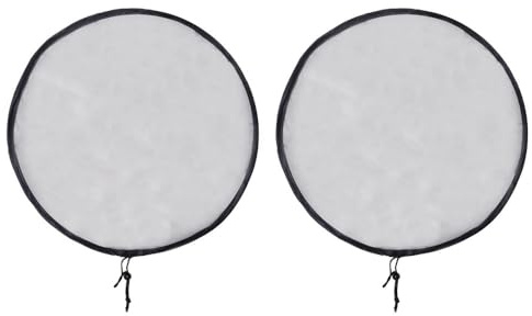 2PCS Mesh Covers, Rain Barrel Net Cover with Drawstring Reusable Water Collection Buckets Net for Avoid Mosquitoes Leaves Debris Rain Accessories