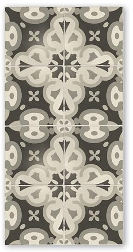 Panorama Tapis Vinyle du Sol Cuisine Salle de Bain - Modèle Tietar Gris 40x80 cm - Différentes Tailles