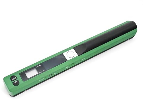 RuiJOTWAT Handskanne för Dokument/kvitton i A4-format, Hög upplösning 900 DPI, skanning i JPG och PDF, Grön