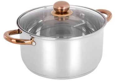 Pentola 26 cm acciaio inox Meravigliosa con coperchio