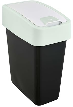 keeeper Magne Högkvalitativ Avfallskorg Med Vändlock, Mjuk Beröring, 10 L, 29,5 X 18 X 36,5 Cm, Grön (Mjuk Grön)