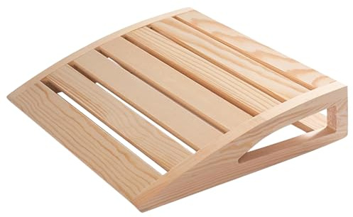 Respaldo de sauna | Reposacabezas de sauna Soporte ergonómico para el cuello Almohada de madera Relajación Accesorios rústicos para hombres y mujeres