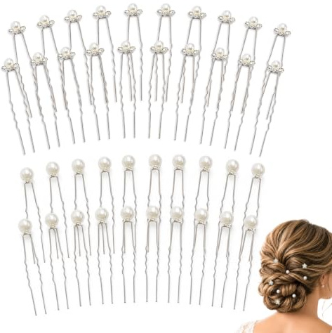 LUFFLOK 40 Pièces Mariage Decoration Pince Cheveux Mariage Accessoires
