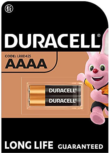 Duracell Spezialzellen Alkaline AAAA Batterie 1,5 V, 2er-Packung (LR8D425) entwickelt für den Einsatz in Digitalstiften, medizinischen Geräten und Stirnlampen