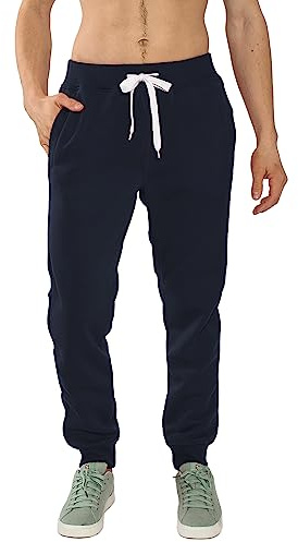 Southpole 1570 Basic Active Fleece Jogger Sweatpants Pantalon de survêtement, Bleu Marine, 36-41 Homme