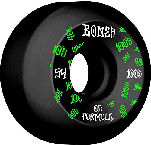 Bones 100's Sidecut V5#3 Skateboard-Räder, Schwarz