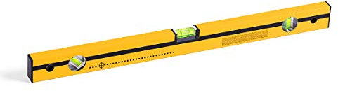 HARDY WORKING TOOLS Wasserwaage, Horizontal-, Vertikal-, Winkel- Libelle, Länge 60cm, Serie 42, gelb, A0730-420600