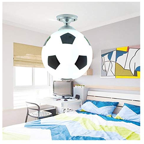 Lampadario Pallone da calcio Plafoniera Football LED Lampada da soffitto Lampada da soffitto Indoor Bar Bambini Camera Camera da letto Illuminazione per ragazzi Lights Fixture Home Decor soggiorno