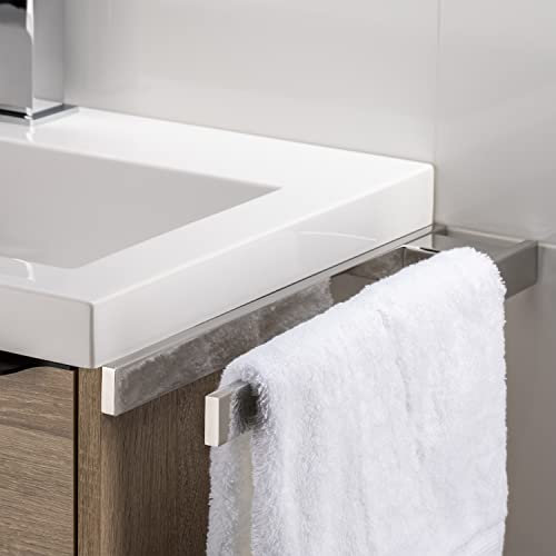 401S1 Handtuchhalter 40 cm – selbstklebender Edelstahlhalter, rostfrei und poliert, ohne Bohren, ideal für Bad & Küche