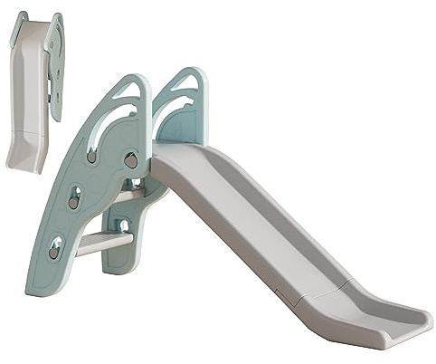 Toddler Slide Large Play Climber Slide PlaySet with Extra Long Slipping Slope Indoor Slide Kids Slide Toddler Playground Toddler Slide Outdoor Toys for Toddlers (Blue)