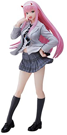 Anjinguang Anime DARLING In The FRANXX Zero Two Actionfigur, Ornamente, 19 cm, 02 Charakter, Sammelfigur, Desktop-Modell, Statue, Geschenke
