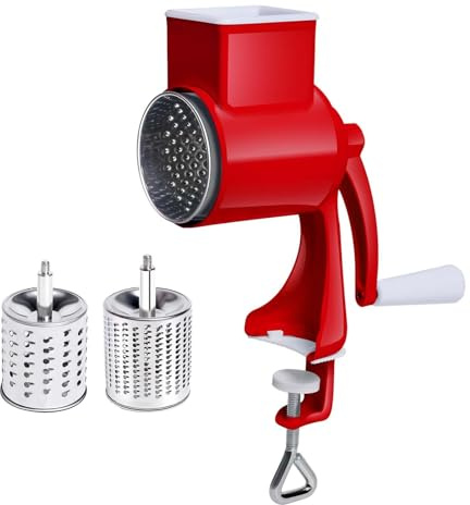 PETSOLA Molino de Maíz con Abrazadera de Mesa, Trituradora de Queso Rotativa Que Ahorra Esfuerzo, de Nueces, Molino de Grano Manual para, hojas, Individual