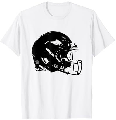Skizze Football Helm Footballer Footballtrainer T-Shirt