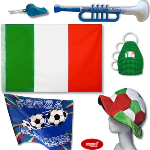 NARAMAKI Euro2024 Banderas del fútbol Europeo 2024 - (Box Italia)