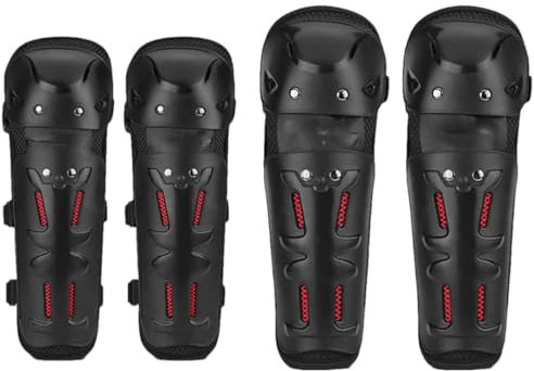 Motorrad Knie- und Ellbogenschützer Motocross Knie & Ellenbogen Protektor MTB Motorrad Reiten Moto Schutzausrüstung Ellenbogen und Knieschoner Einheitsgröße