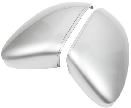 Spiegelkappen Für VW Für Golf 8 MK8 ID3 2020 2021 2022 Spiegel Abdeckung Rückspiegel Fall Abdeckung Matte Silber Rückspiegel Kappe(Farbe:Without holes)