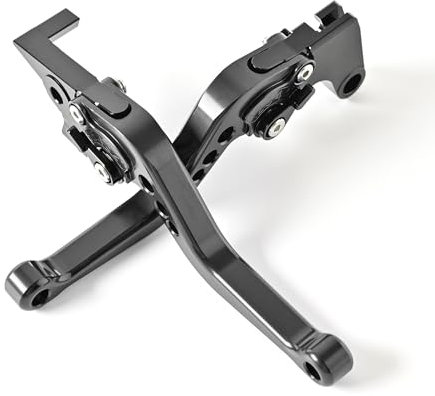 LTIENBST Palanca de freno de mano de aluminio Shorty compatible con Yamaha Tenere700/XTZ700/CUXI100 2019-2024, MT-07/FZ-07 2013 2014 2015 2016-2022(negro)