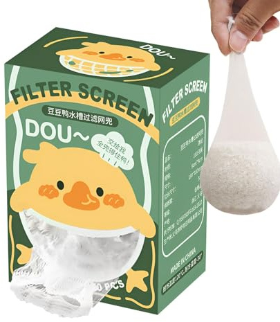 Mesh Bags for Sink Strainer, Mesh Bags for Sink Filter, 100 Pieces Mesh Drain Strainer, Wall Mounted Pull-Out Box without Punching, Sewage Pipe Filter for Kitchen Waste
