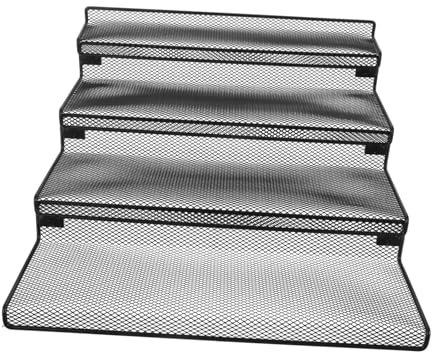 Amosfun Metal Spice Rack for Drawer Tiered Countertop Organizer Drawer Insert for Spices Condiments