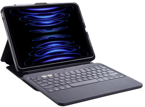 ZAGG Pro Keys 2, iPad Tastatur und Hülle für 11 Zoll iPad Air (M2), Leicht, Folio-Hülle, Abnehmbar, Lange Akkulaufzeit, Stifthalter, Beleuchtete Tasten (Deutsch)