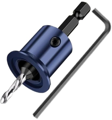 Hogvinnatil Juego de brocas para avellanador de madera,Brocas para avellanador,Juego de brocas para carpintería, avellanador, combinación de carpintería | Broca para fregadero, accesorios para
