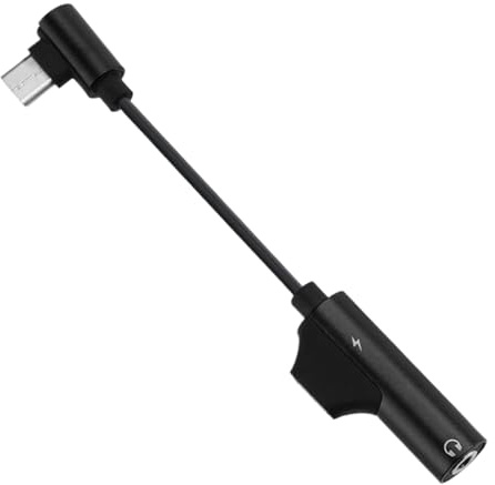 Adaptateur Casque Et Chargeur De Type C, Adaptateur De Casque USB C avec Charge, Dongle Audio, Écouteur Adaptateur 2 en 1 Type-C À 3,5 Mm Jack De Prise pour Téléphones