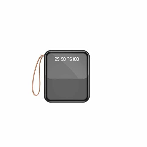 Caricabatterie portatile, Piccolo Power Bank 10000mAh Ricarica Rapida, Powerbank USB C (In & Output) Pacco Batteria Del Telefono Adatto per telefoni cellulari, computer, ecc, Nero, 10000mah