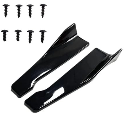 Auto Spoilerlippe Universal 48CM Länge Auto Vorne Hinten Stoßstange Streifen Lip Spoiler Diffusor Splitter Kratzschutz Auto-Frontspoiler(A)
