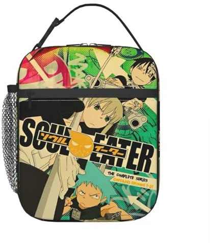 TFDGDGH Soul Eater Comics Anime Merch Insulated Lunch Bags for Picnic Food Container Reusable Thermal Cooler Bento Box