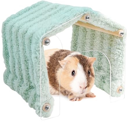 Tunnel für Hamster | Weiches Haus aus Plüsch Platzsparend, Habitat für kleine Haustiere mit abnehmbarer Tür - Für Igel Chinchilla Kaninchen Knabbern Ruhe Spielen Schlafen