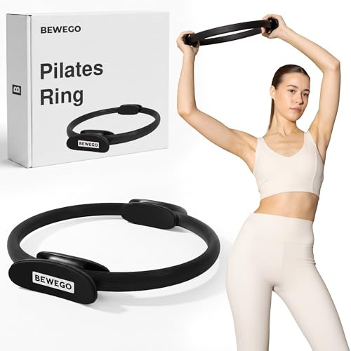 bewego Anello da pilates – 37 cm per pavimento pelvico, core e gambe. Anello di resistenza per casa, anello da allenamento in kit essenziale, Magic Circle, anello da pilates originale per stretching e