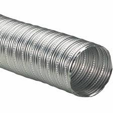 Simpson Dura-Vent 2 X 10' Aluminum Flex Pipe for Pellet Stove Fresh Air Intake (1)