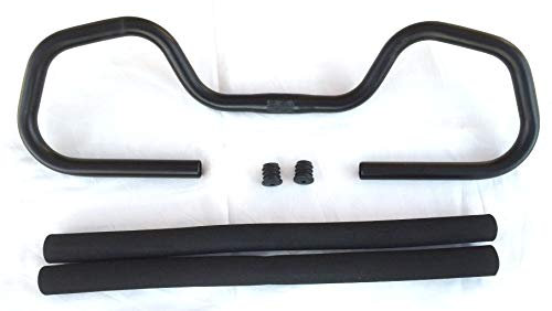 Fahrrad Lenker Alu Multifunktionslenker 25,4/31,8mm 600mm Breite mit Bezug (25,4 mm)