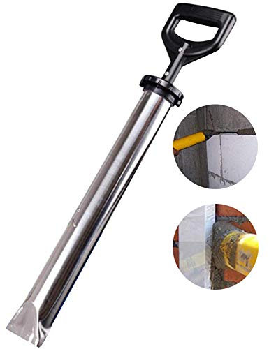 Pistolet à ciment, Pistolet À Mortier En Acier Inoxydable Calfeutrage et Outil d'application de pulvérisateur de pistolet d'injection pour le carrelage et le travail à plat,FlatHead
