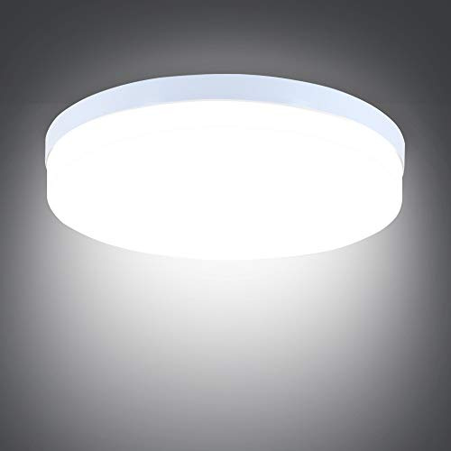 SUNZOS LED Ceiling Light 36W, Round Ceiling Lights, Daylight White 6500K 3240LM, Ø23cm Indoor Flush Mount Ceiling Lamp for Kitchen Bedroom Living Room Hallway Balcony Office