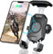 iMESTOU Motorcycle Wireless Phone Mount Charger Qi 15W & USB C 3.0A Charge Simultaneously by Plugging to 12V/24V Vehicle/USB A Socket with Aluminium Handlebar Base 360 Rotation for 4.0-7.0 Phones