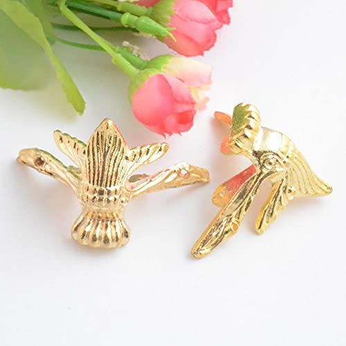 Eckschutz Aus Metall 2 Stück Goldene Schmuck Geschenkbox Holzetui Dekorative Füße Beineckenschutz