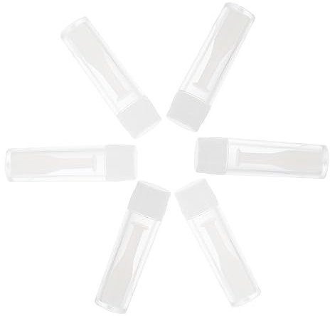Cabilock 6pcs Lens Inserter Remover Suction Stick Set for Contact Lenses White Hollow Case for Home and Travel Use