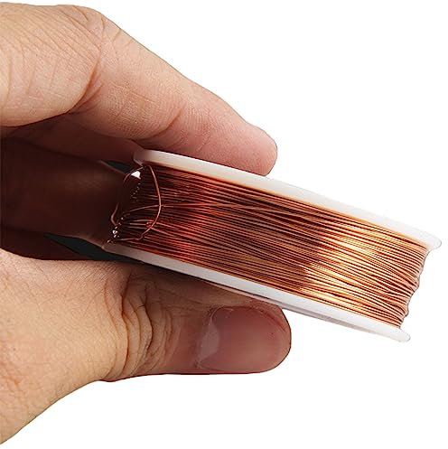 COYOUCO 99,9% Reiner Kupferdraht (Rund) Gewicht 1 Kg, Durchmesser 2-3 Kupferdraht Zum Drahtwickeln, Modellieren, Hobbyhandwerk,2mm
