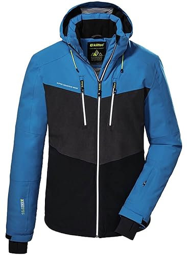Killtec Herren Skijacke Jacke (DE/NL/SE/PL, Alphanumerisch, L, Regular, Regular, Blau/Anthrazit/Schwarz)